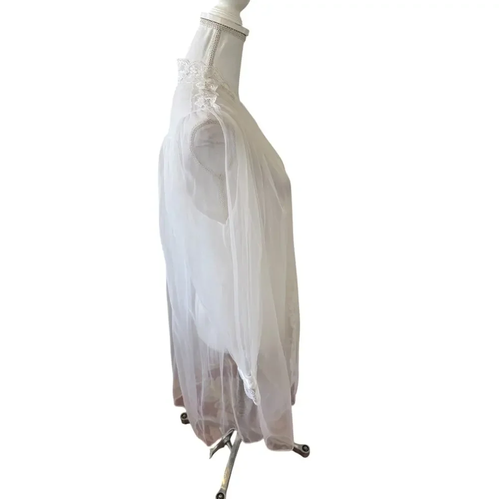 Vintage sheer white